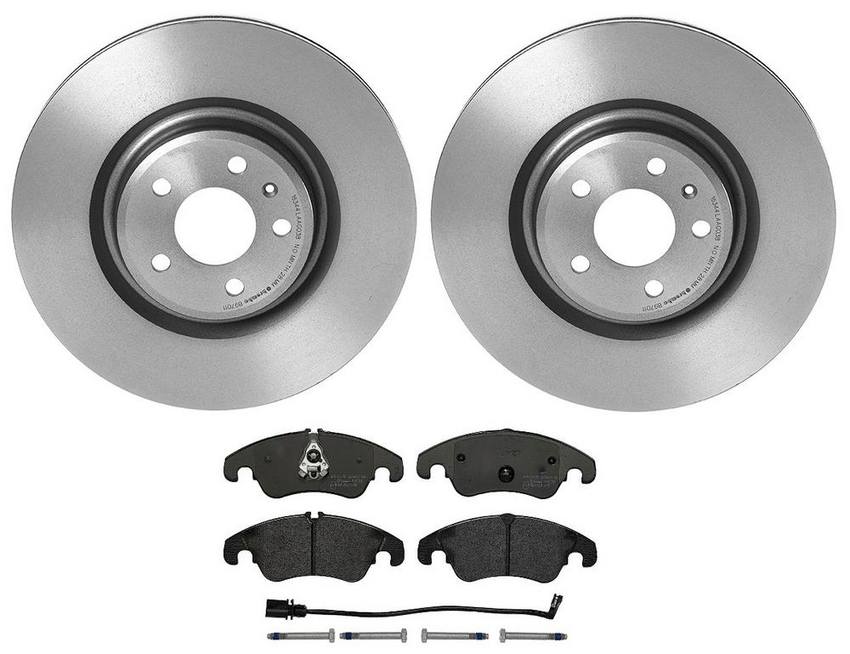 Audi Brake Kit – Pads and Rotors Front (345mm) (Low-Met) 8R0698151A – Brembo 1539012KIT