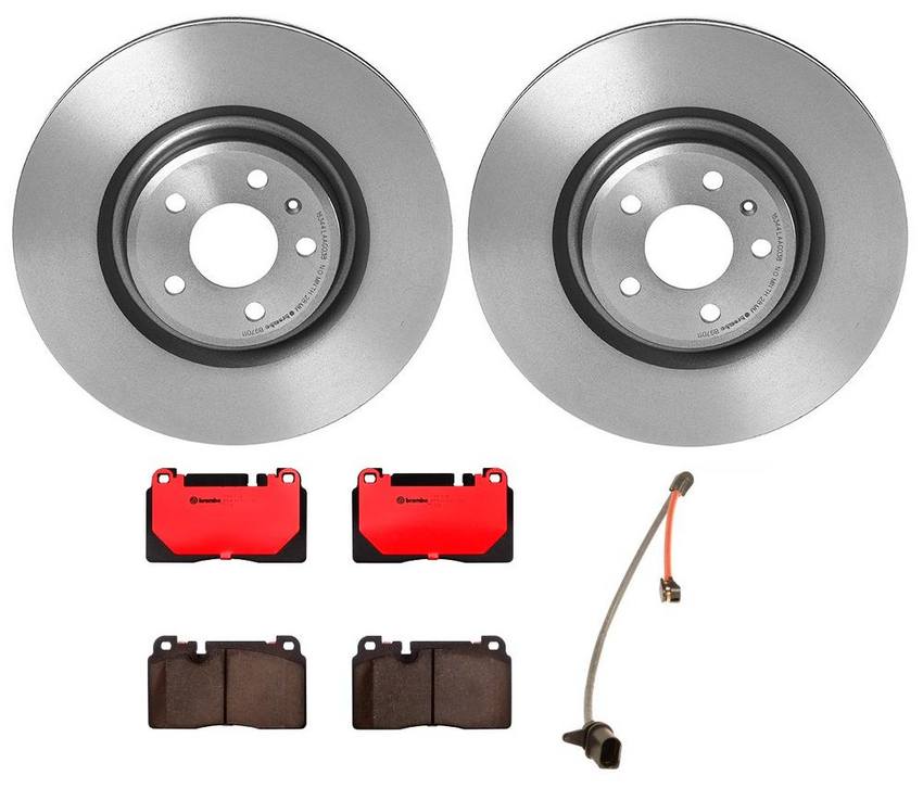 Audi Brake Kit – Pads and Rotors Front (345mm) (Ceramic) 8R0698151T – Brembo 1539019KIT