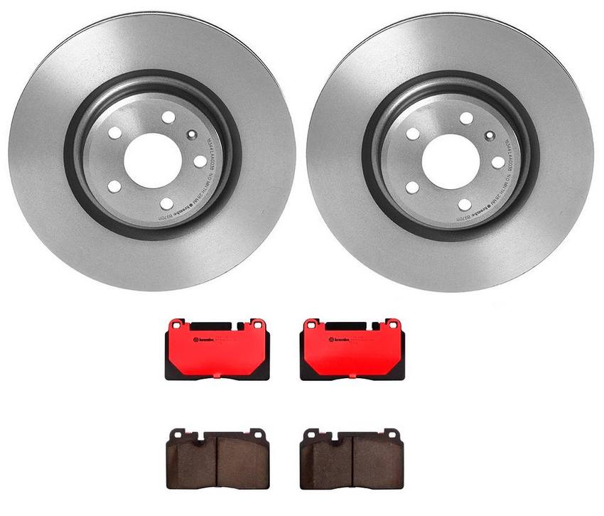 Porsche Brembo Brakes Kit – Pads and Rotors Front (345mm) (Ceramic) 8R0698151T – Brembo 1539047KIT