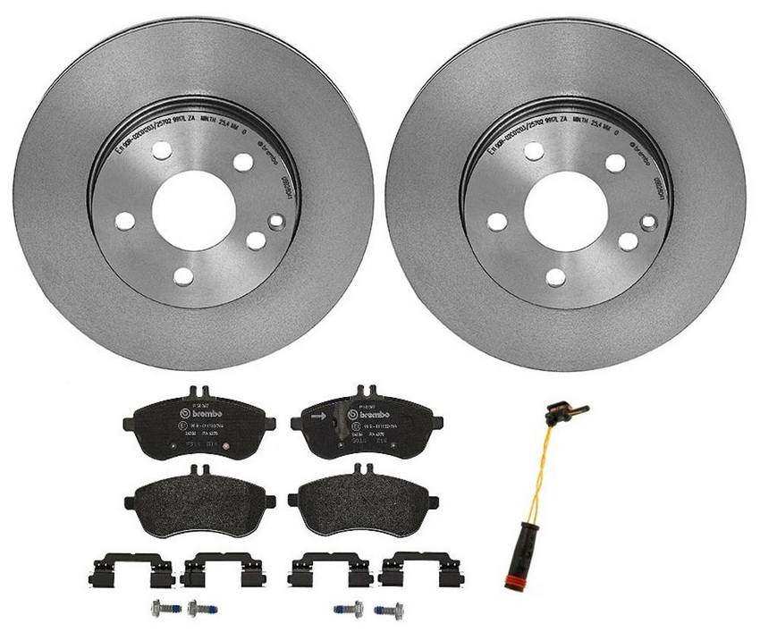 Mercedes Brakes Kit – Brembo Pads and Rotors Front (295mm) (Low-Met) 2124211312 – Brembo 1539195KIT