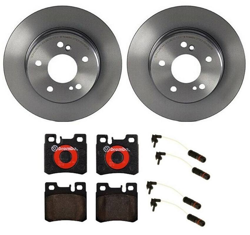 Mercedes Brembo Brakes Kit – Pads and Rotors Rear (278mm) (Ceramic) 005420172041 – Brembo 1539209KIT