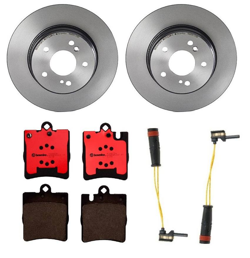 Mercedes Brembo Brakes Kit – Pads and Rotors Rear (290mm) (Ceramic) 210423101264 – Brembo 1539236KIT