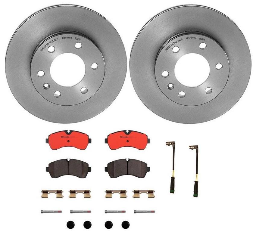 Mercedes Sprinter Brakes Kit – Pads and Rotors Front (300mm) (Ceramic) 9064210012 – Brembo 1539248KIT