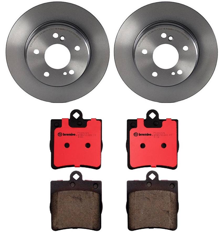 Brembo Brakes Kit – Pads and Rotors Rear (278mm) (Ceramic)