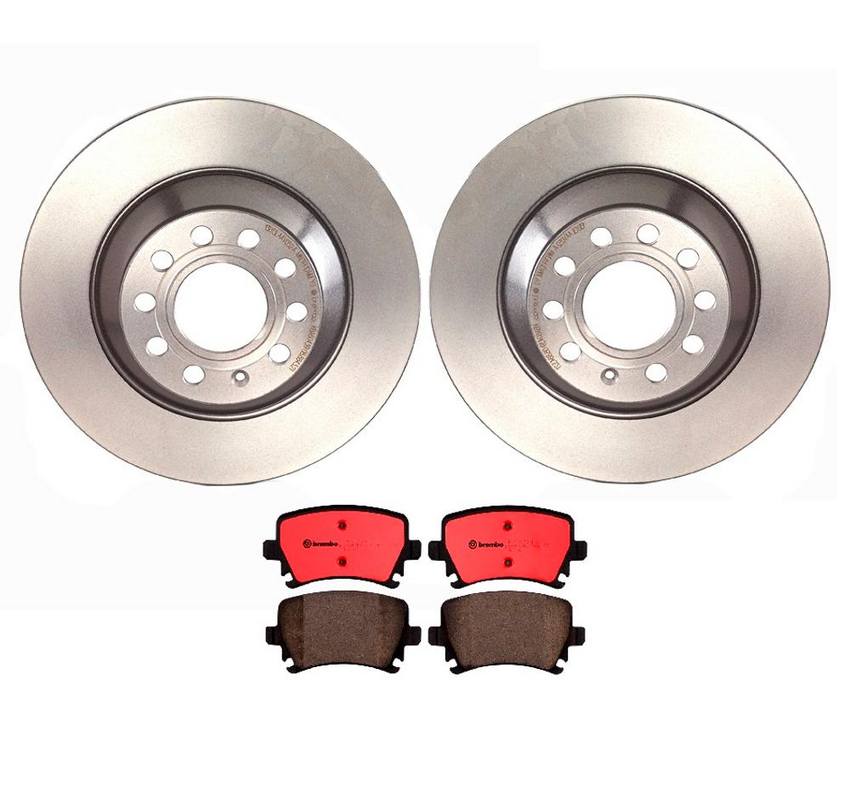 Audi Brembo Brake Kit – Pads and Rotors Rear (302mm) (Ceramic) 8E0698451J – Brembo 1539290KIT