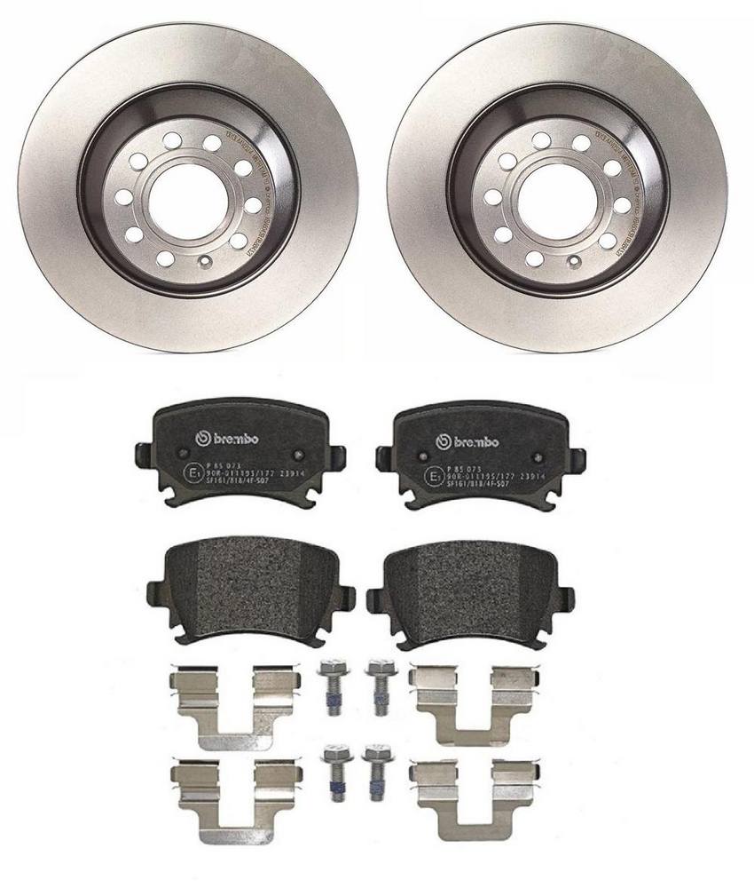 Audi Brembo Brake Kit – Pads and Rotors Rear (302mm) (Low-Met) 8E0698451J – Brembo 1539299KIT