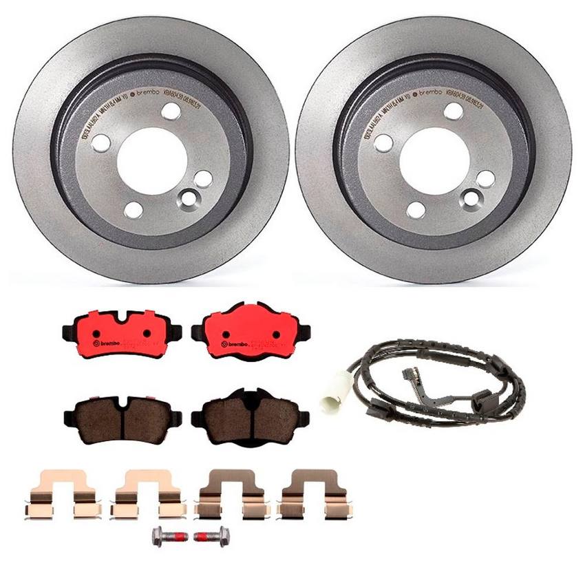 Mini Brembo Brakes Kit – Pads and Rotors Rear (259mm) (Ceramic) 34356789330 – Brembo 1539434KIT