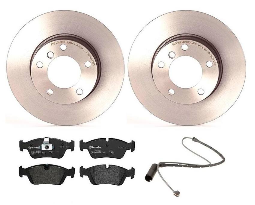 Brembo Brake Pads and Rotors Kit – Front (286mm) (Low-Met)