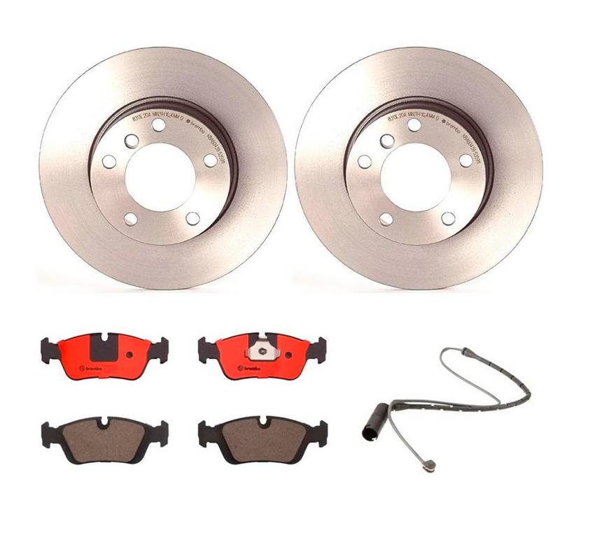 BMW Brembo Brake Kit – Pads and Rotors Front (286mm) (Ceramic) 34351181338 – Brembo 1539470KIT