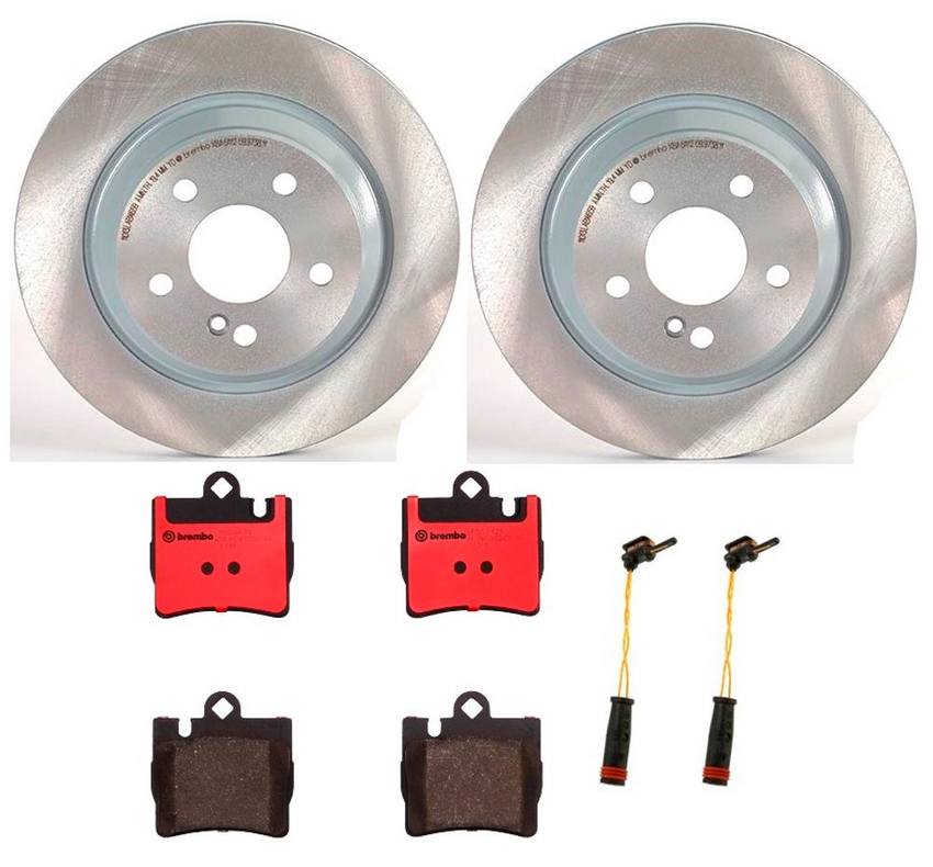 Mercedes Brembo Brakes Kit – Pads and Rotors Rear (300mm) (Ceramic) 220423021264 – Brembo 1539720KIT