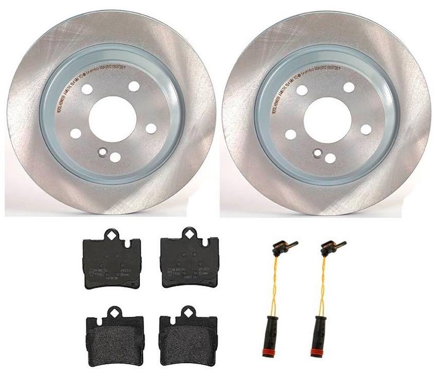 Mercedes Brembo Brakes Kit – Pads and Rotors Rear (300mm) (Low-Met) 220423021264 – Brembo 1539741KIT