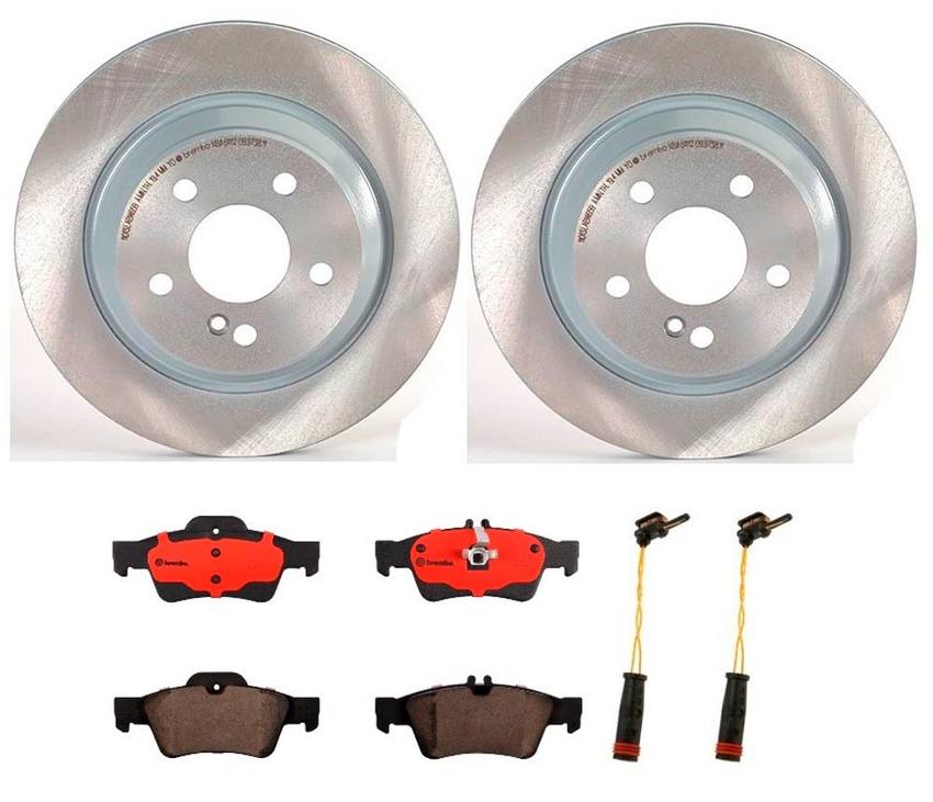 Mercedes Brembo Brakes Kit – Pads and Rotors Rear (300mm) (Ceramic) 220423021264 – Brembo 1539773KIT