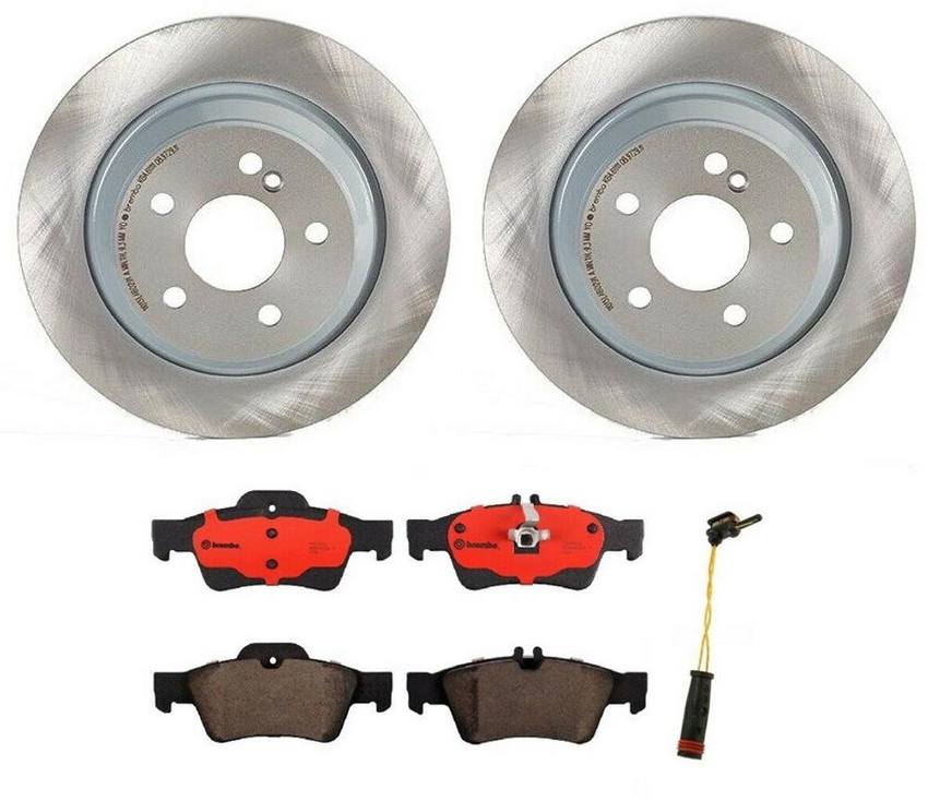 Mercedes Brembo Brakes Kit – Pads and Rotors Rear (300mm) (Ceramic) 220423011264 – Brembo 1539886KIT