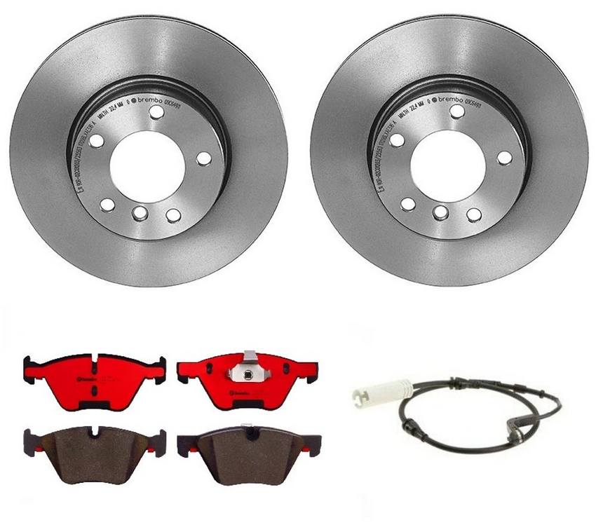 BMW Brembo Brake Kit – Pads and Rotors Front (300mm) (Ceramic) 34356789439 – Brembo 1539963KIT