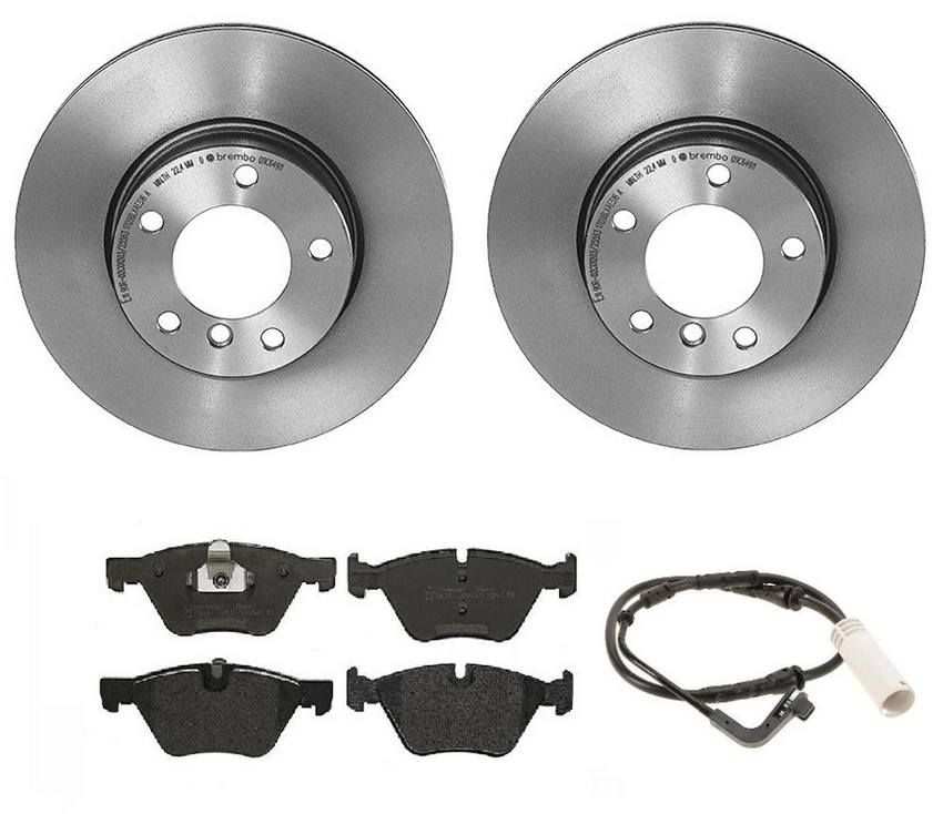 BMW Brembo Brake Kit – Pads and Rotors Front (300mm) (Low-Met) 34356789439 – Brembo 1539989KIT