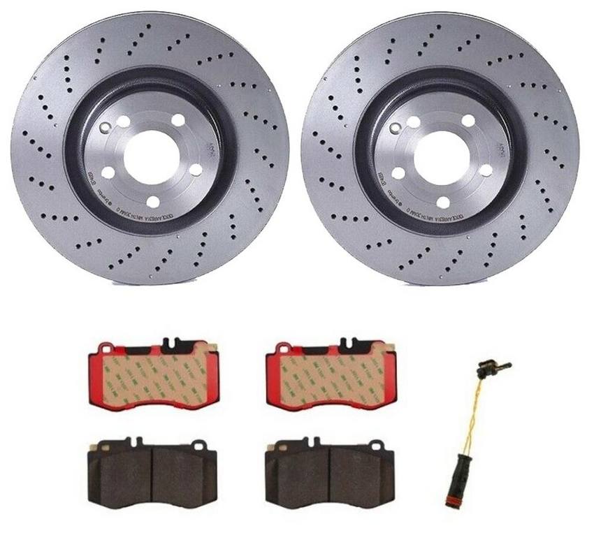 Mercedes Brakes Kit – Brembo Pads and Rotors Front (344mm) (Ceramic) 2115401717 – Brembo 1540017KIT