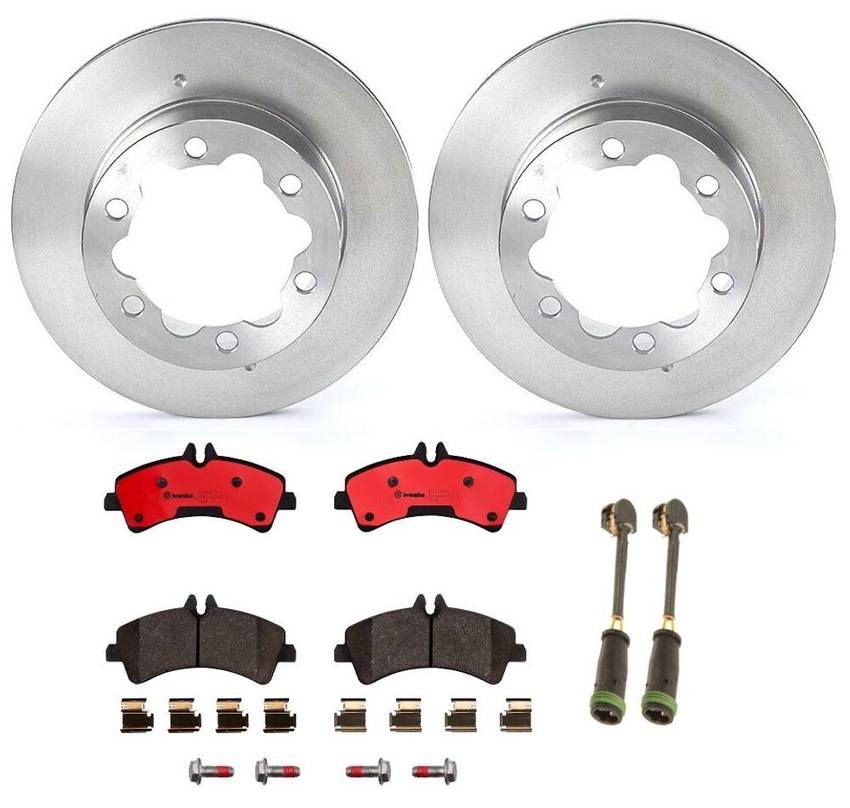 Mercedes Brembo Brakes Kit – Pads and Rotors Rear (303mm) (Ceramic) – Brembo 1540142KIT