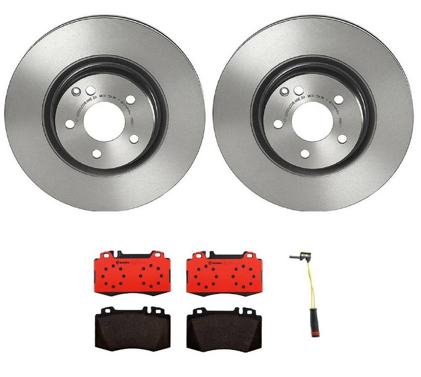 Mercedes Brakes Kit – Brembo Pads and Rotors Front (330mm) (Ceramic) 005420952041 – Brembo 1540168KIT