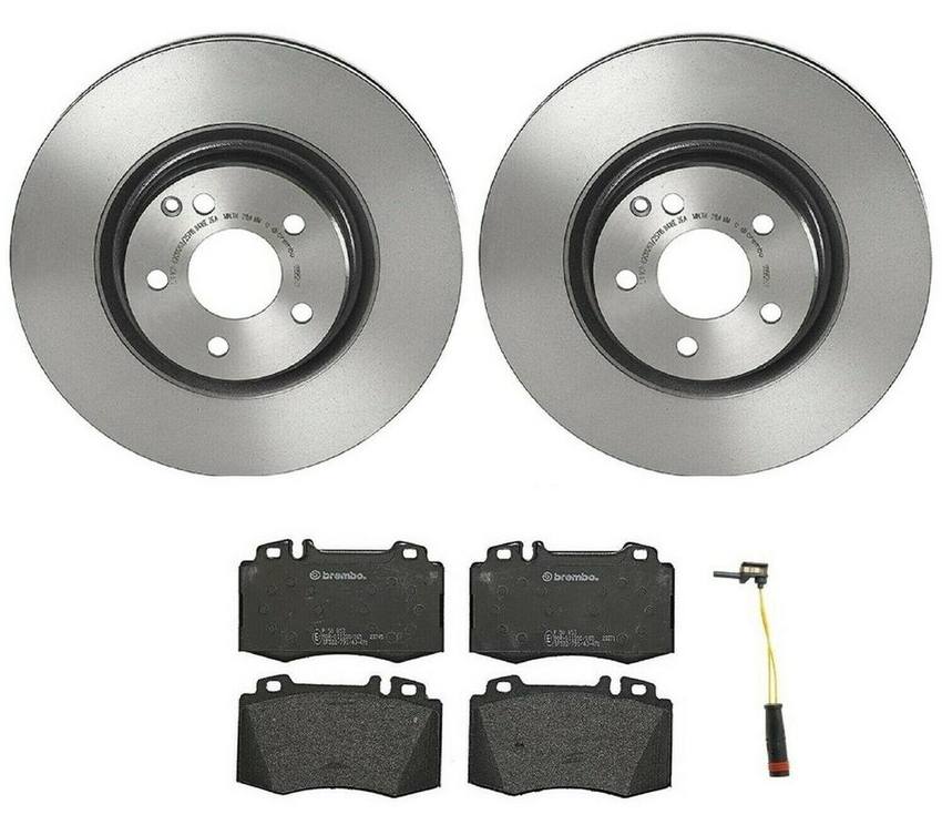 Mercedes Brakes Kit – Brembo Pads and Rotors Front (330mm) (Low-Met) 005420952041 – Brembo 1540176KIT