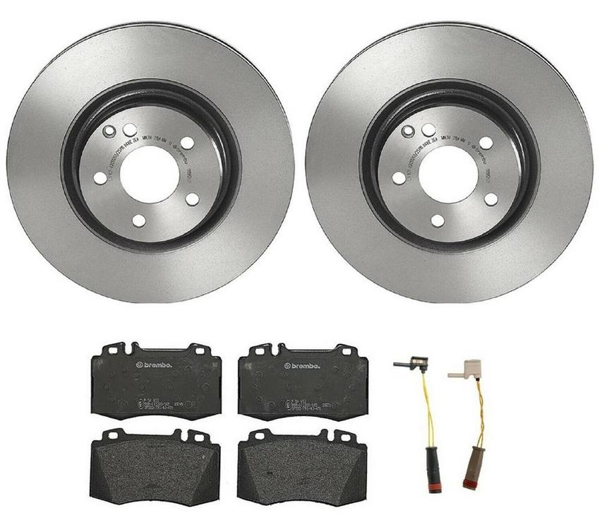 Mercedes Brakes Kit – Brembo Pads and Rotors Front (330mm) (Low-Met) 005420952041 – Brembo 1540184KIT