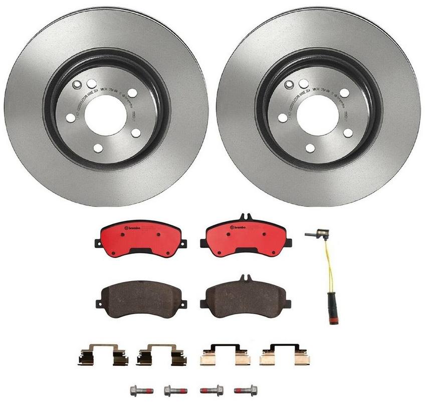 Mercedes Brakes Kit – Brembo Pads and Rotors Front (330mm) (Ceramic) 2115401717 – Brembo 1540222KIT