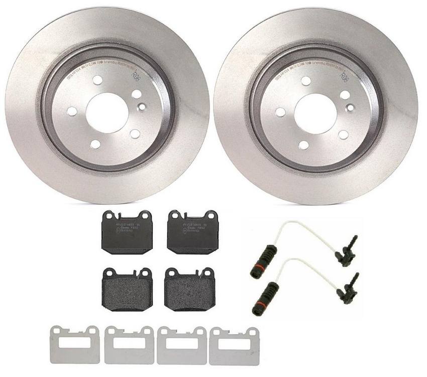 Mercedes Brembo Brakes Kit – Pads and Rotors Rear (331mm) (Low-Met) 163420112041 – Brembo 1540288KIT