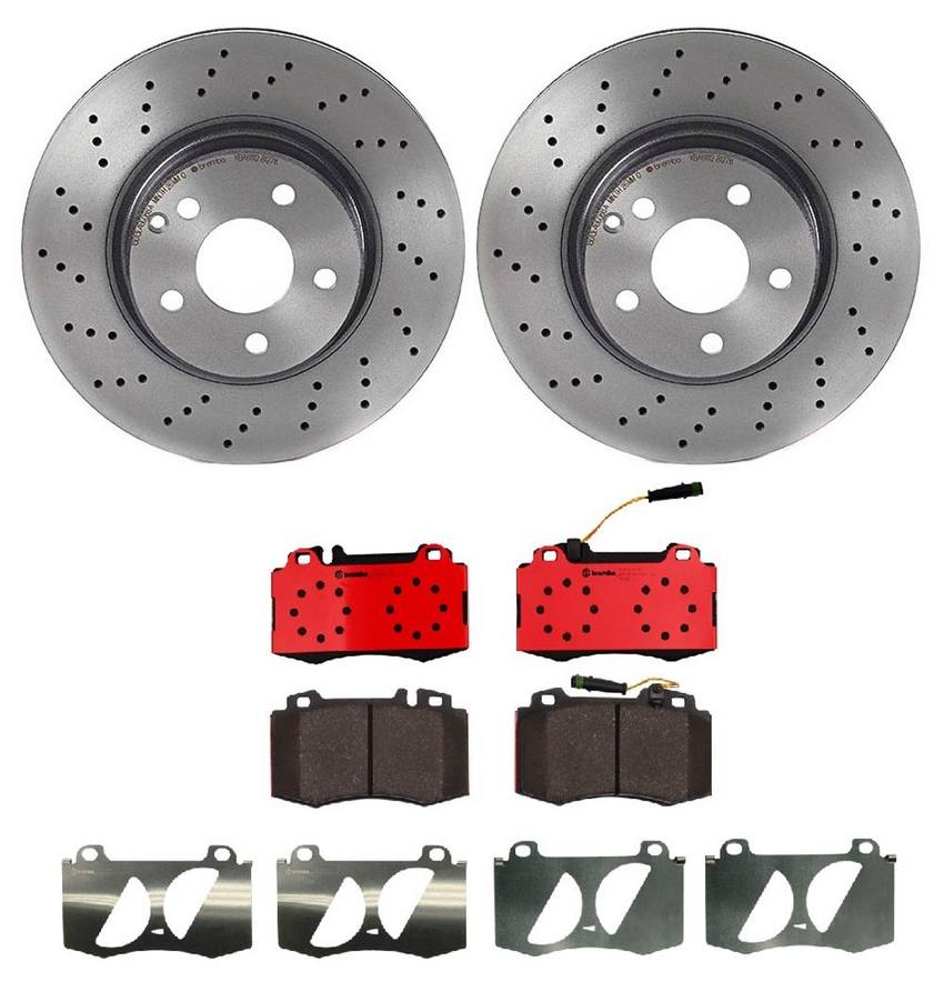 Brembo Brake Pads and Rotors Kit – Front (312mm) (Ceramic)