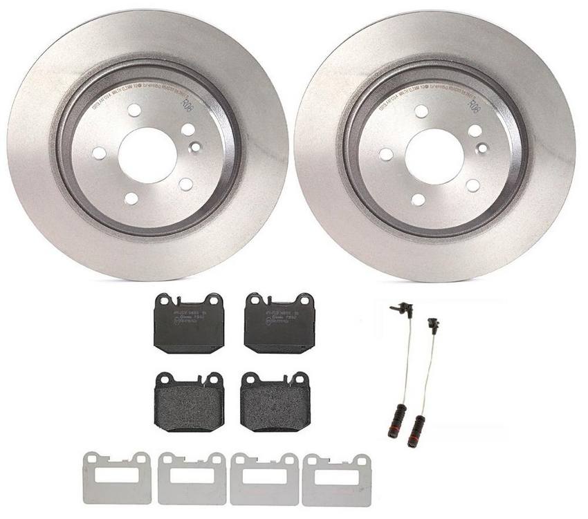 Mercedes Brembo Brakes Kit – Pads and Rotors Rear (331mm) (Low-Met) 163420112041 – Brembo 1540294KIT