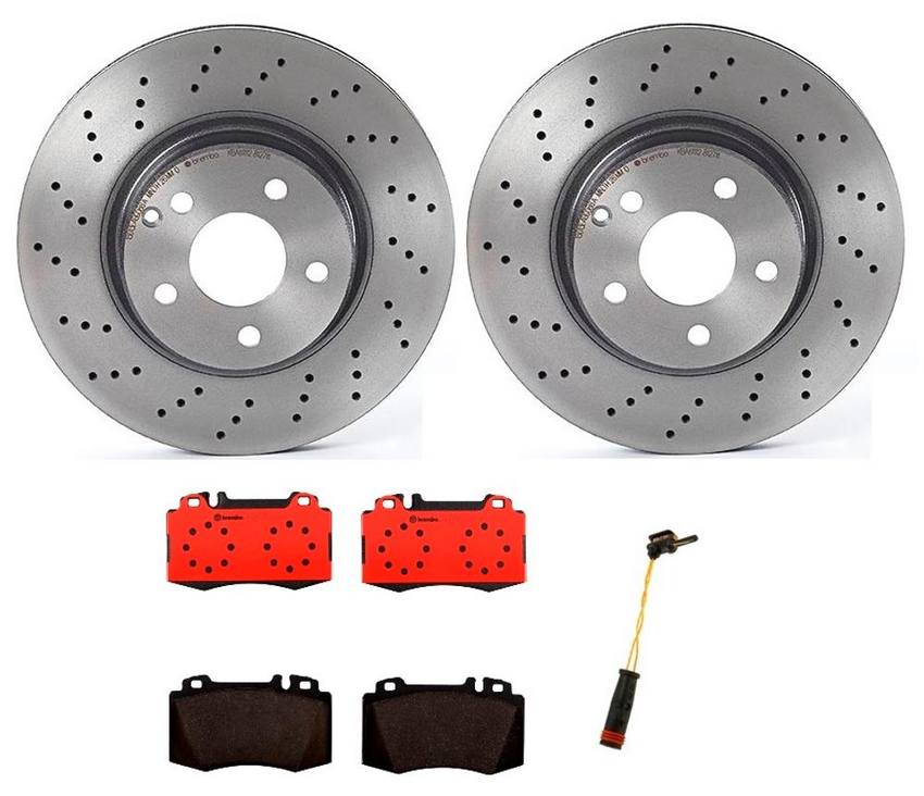 Brembo Brake Pads and Rotors Kit – Front (312mm) (Ceramic)