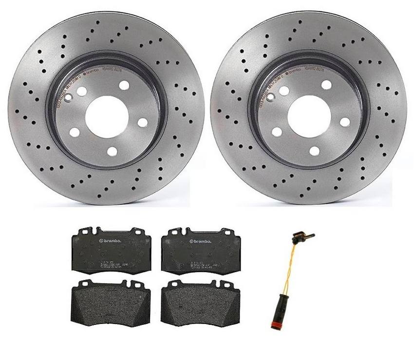 Mercedes Brakes Kit – Brembo Pads and Rotors Front (312mm) (Low-Met) 220421091264 – Brembo 1540337KIT