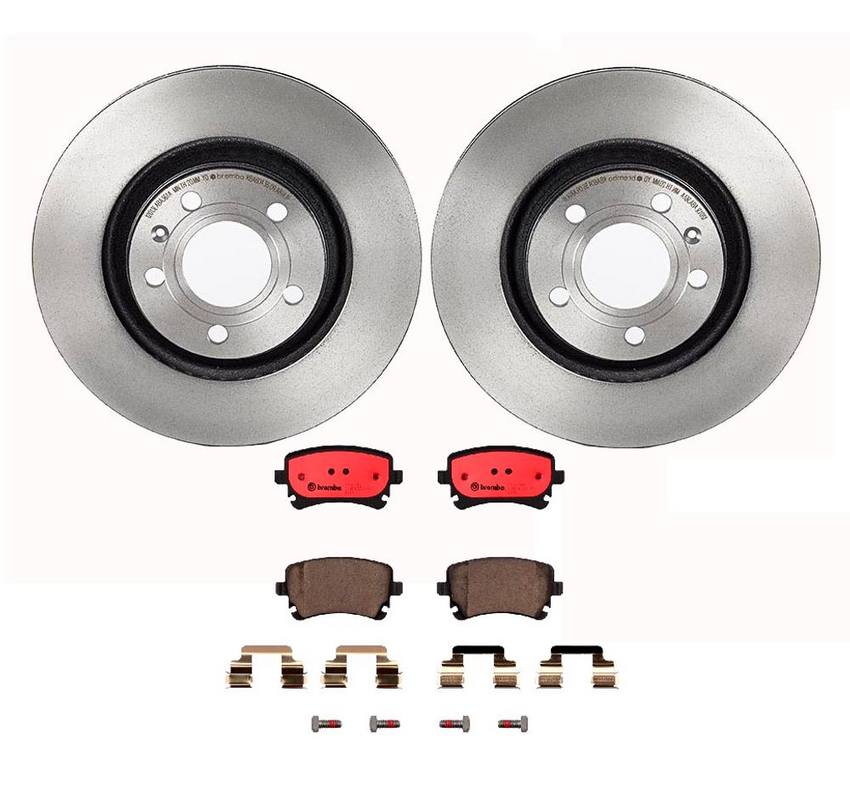 Audi Brembo Brake Kit – Pads and Rotors Rear (300mm) (Ceramic) 8E0698451P – Brembo 1540956KIT