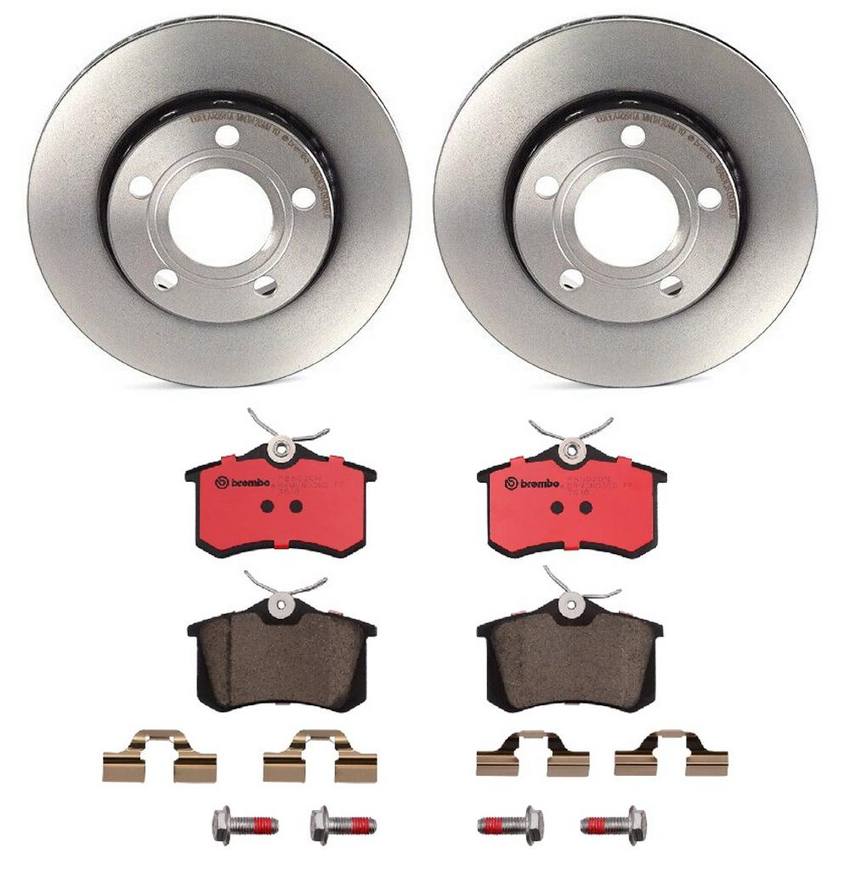 Audi Brembo Brake Kit – Pads and Rotors Rear (256mm) (Ceramic) 8E0698451L – Brembo 1541038KIT