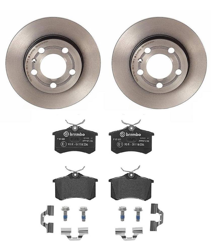 Brembo Brakes Kit – Pads and Rotors Rear (239mm) (Low-Met)