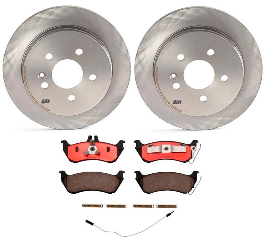 Mercedes Brembo Brakes Kit – Pads and Rotors Rear (285mm) (Ceramic) 1635401417 – Brembo 1541172KIT