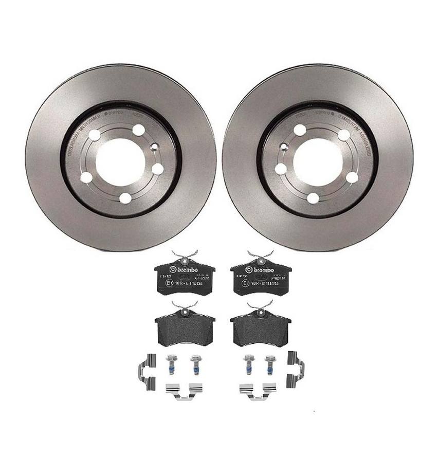 Brembo Brakes Kit – Pads and Rotors Rear (256mm) (Low-Met)