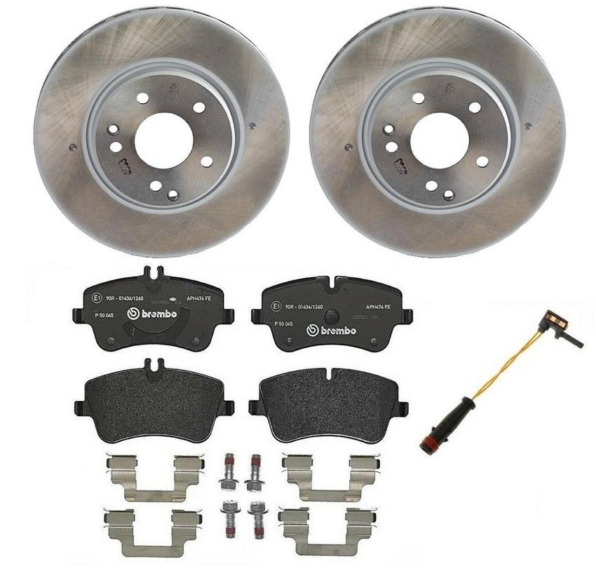 Mercedes Brakes Kit – Brembo Pads and Rotors Front (300mm) (Low-Met) 203421051264 – Brembo 1541534KIT