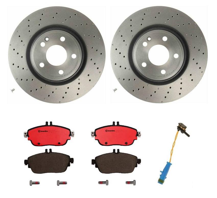 Mercedes Brakes Kit – Brembo Pads and Rotors Front (320mm) (Ceramic) 1695401617 – Brembo 1541565KIT