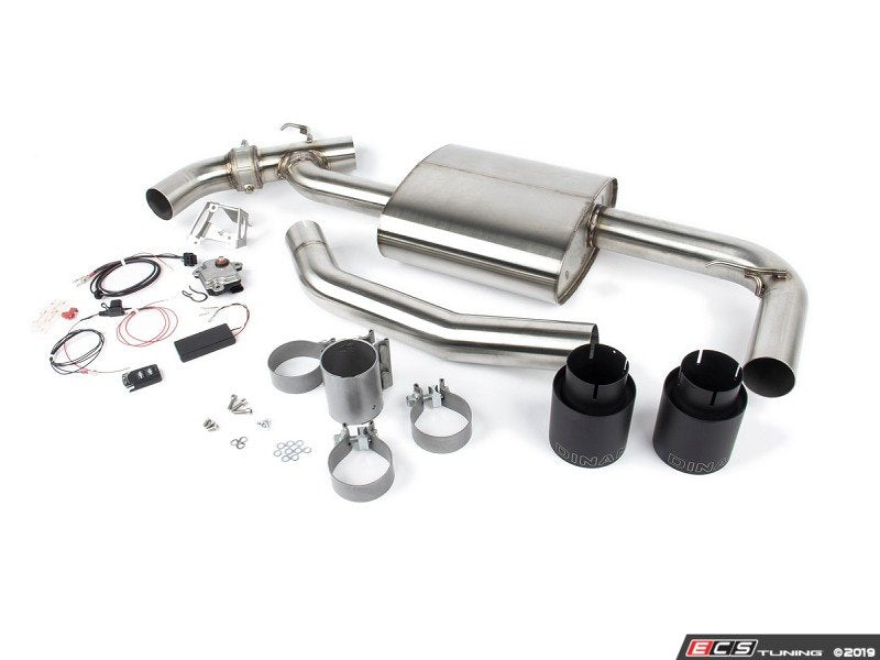 Dinan Free Flow Axle Back Stainless Valved Exhaust - Black Tips  F60/F54 S