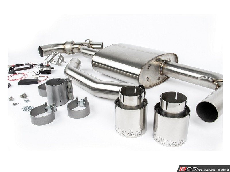 Dinan Free Flow Axle Back Stainless Valved Exhaust - Polished Tips  F60/F54 S