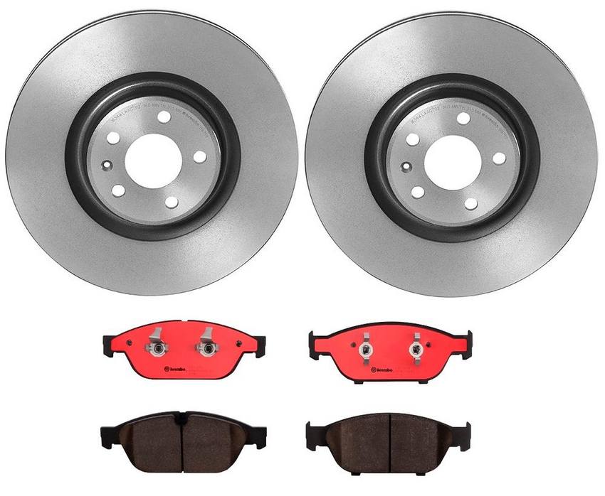 Audi Brake Kit – Pads and Rotors Front (356mm) (Ceramic) 4H0698151D – Brembo 1548931KIT