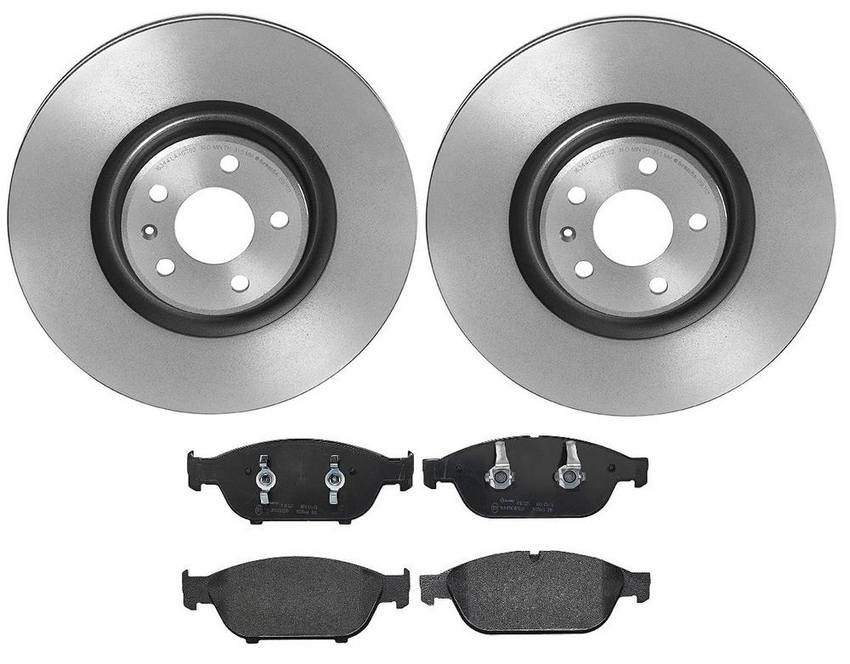 Brembo Brake Pads and Rotors Kit – Front (356mm) (Low-Met)