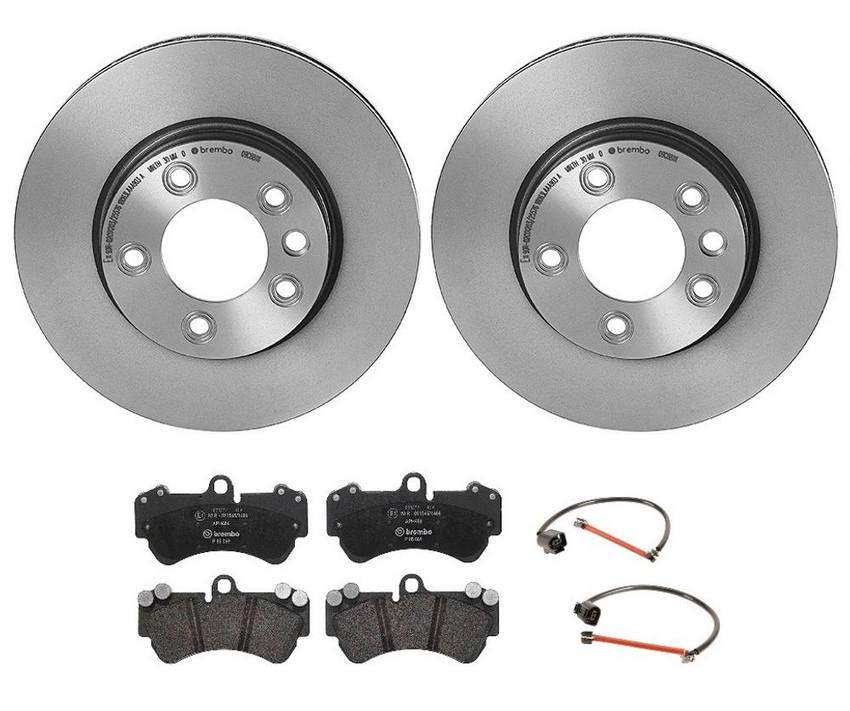 VW Brakes Kit – Brembo Pads and Rotors Front (330mm) (Low-Met) 7L6615302P – Brembo 1548989KIT