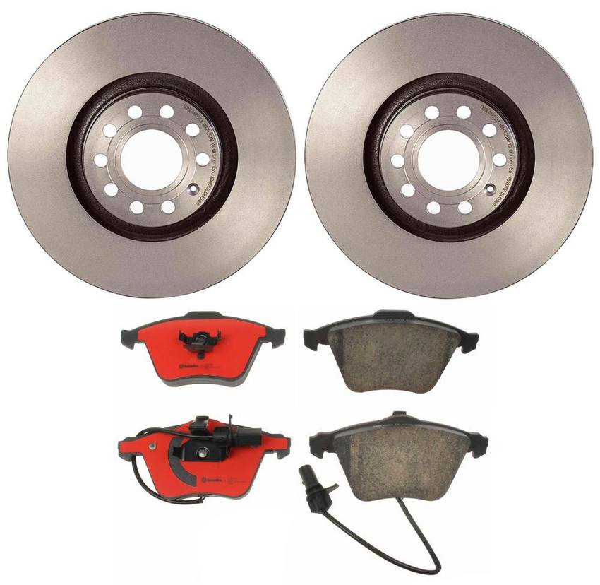 Audi Brake Kit – Pads and Rotors Front (320mm) (Ceramic) 8E0698151G – Brembo 1549018KIT