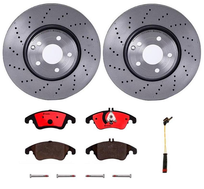 Mercedes Brakes Kit – Brembo Pads and Rotors Front (322mm) (Ceramic) 2115401717 – Brembo 1549030KIT