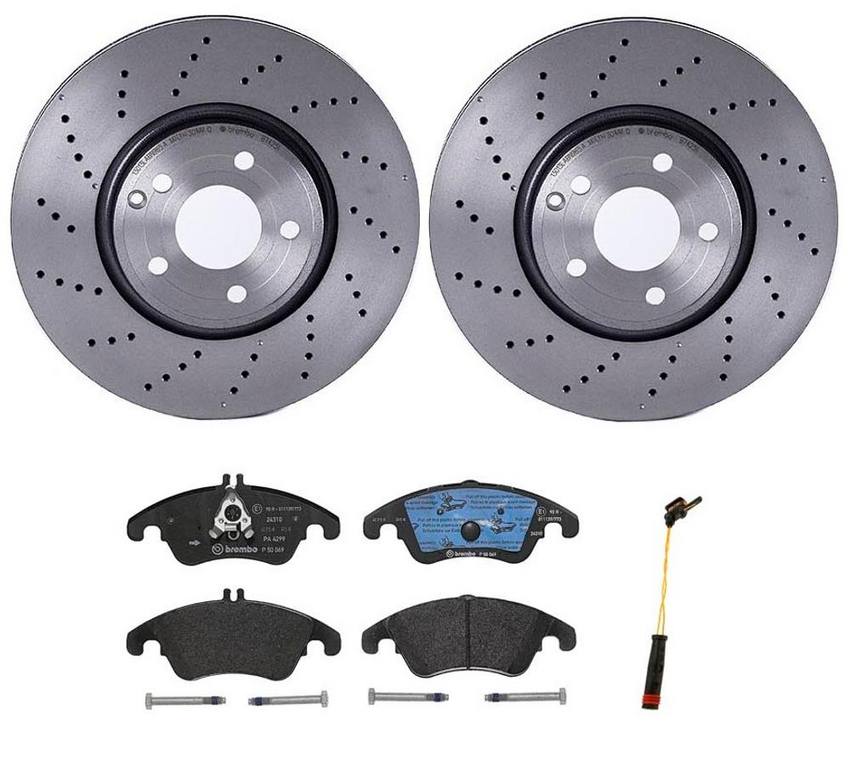 Brembo Brake Pads and Rotors Kit – Front (322mm) (Low-Met)