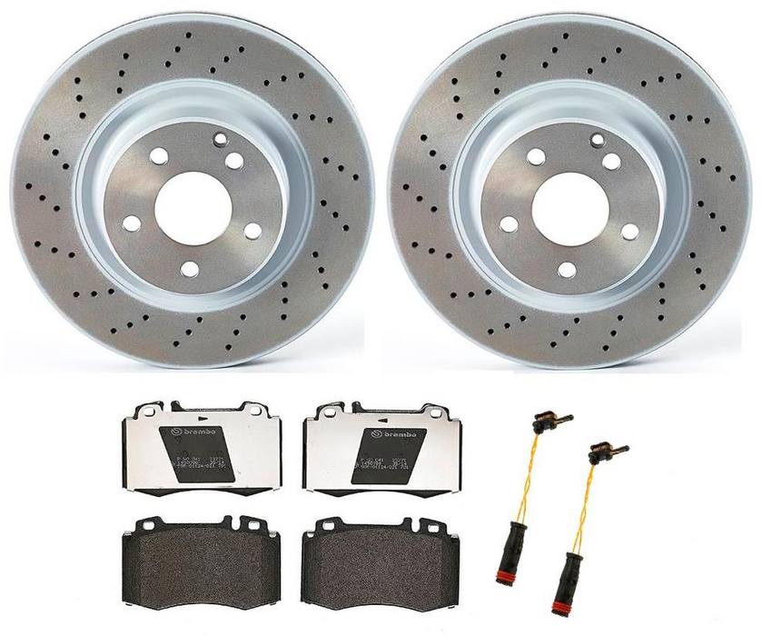 Mercedes Brakes Kit – Brembo Pads and Rotors Front (330mm) (Low-Met) 220421251264 – Brembo 1549122KIT