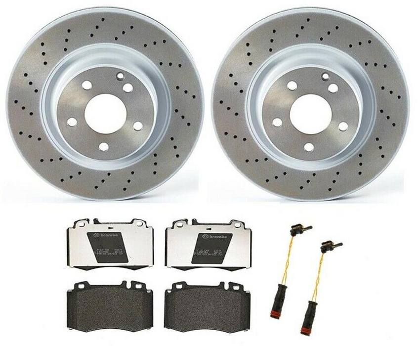 Mercedes Brakes Kit – Brembo Pads and Rotors Front (330mm) (Low-Met) 220421251264 – Brembo 1549131KIT