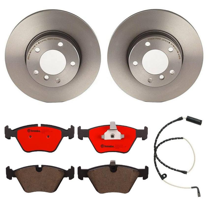 BMW Brembo Brake Kit – Pads and Rotors Front (296mm) (Ceramic) 34352229018 – Brembo 1549162KIT