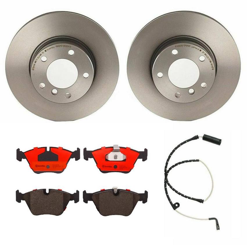 Brembo Brake Pads and Rotors Kit – Front (296mm) (Ceramic)