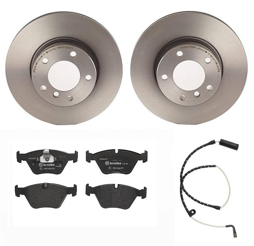 BMW Brembo Brake Kit – Pads and Rotors Front (296mm) (Low-Met) 34352229018 – Brembo 1549198KIT